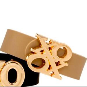 HOST PICK Callie Lives XOXO Tan Belt OSFM